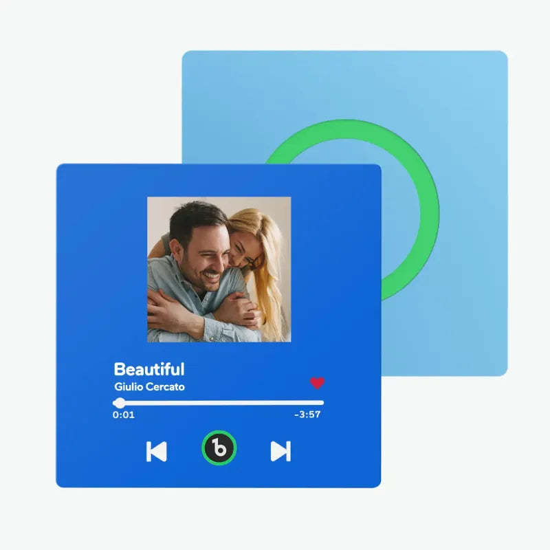 Personalisierter Musik-kühlschrankmagnet Zum Vatertag, Geschenk, Bunter Rahmen, Album, Kühlschrankmagnet, Musik-wandfotoaufkleber, Musikwerk, Das Als Geschenk Gespielt Werden Kann - meinemondlampe