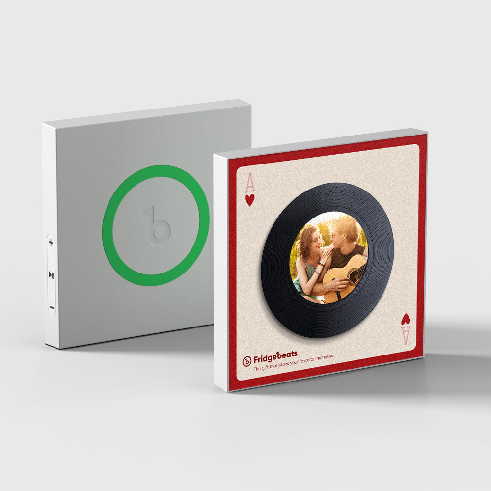 Benutzerdefinierte Musik- Und Foto-kühlschrankmagnete, Nfc-lied-kühlschrankmagnete, Valentinstagsgeschenke - meinemondlampe
