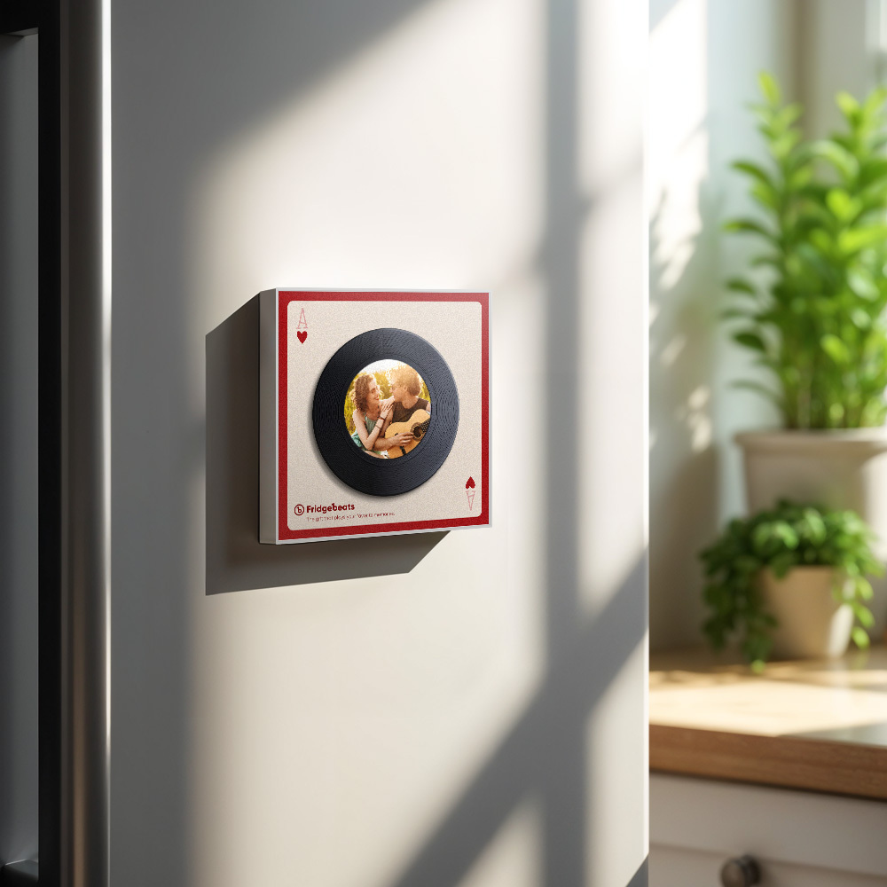 Benutzerdefinierte Musik- Und Foto-kühlschrankmagnete, Nfc-lied-kühlschrankmagnete, Valentinstagsgeschenke - meinemondlampe