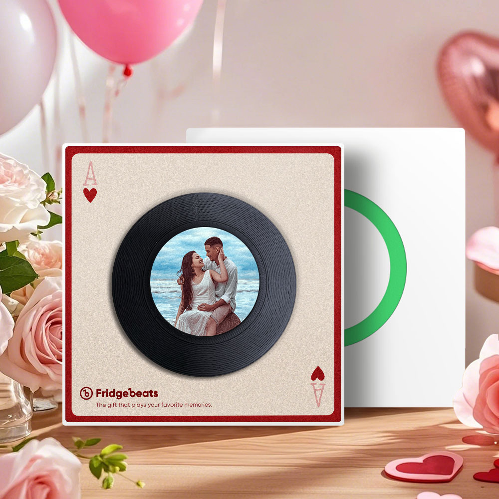 Benutzerdefinierte Musik- Und Foto-kühlschrankmagnete, Nfc-lied-kühlschrankmagnete, Valentinstagsgeschenke - meinemondlampe