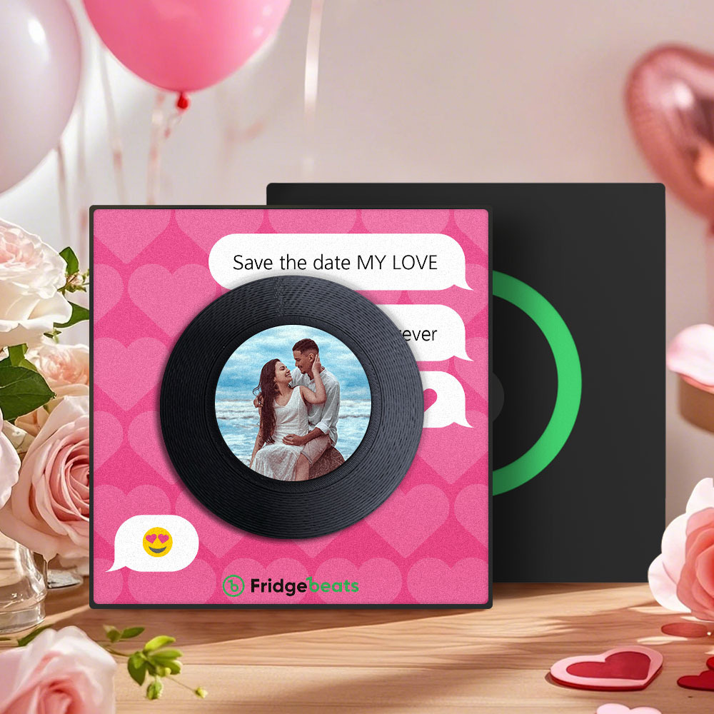 Kühlschrankmagnet Mit Musik Und Foto, Personalisierbarer Kühlschrankma