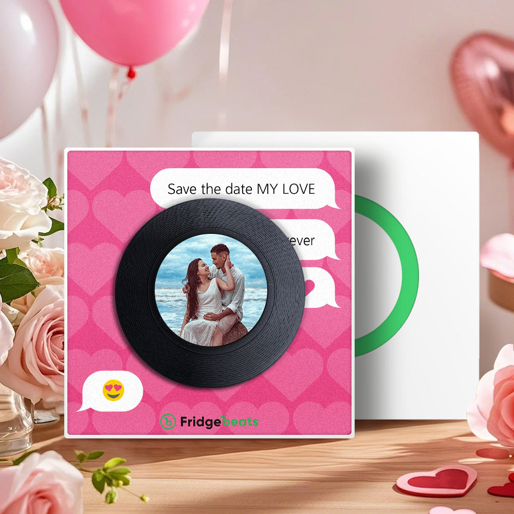Kühlschrankmagnet Mit Musik Und Foto, Personalisierbarer Kühlschrankmagnet, Lustiges Geschenk Für Paare Zum Valentinstag - meinemondlampe