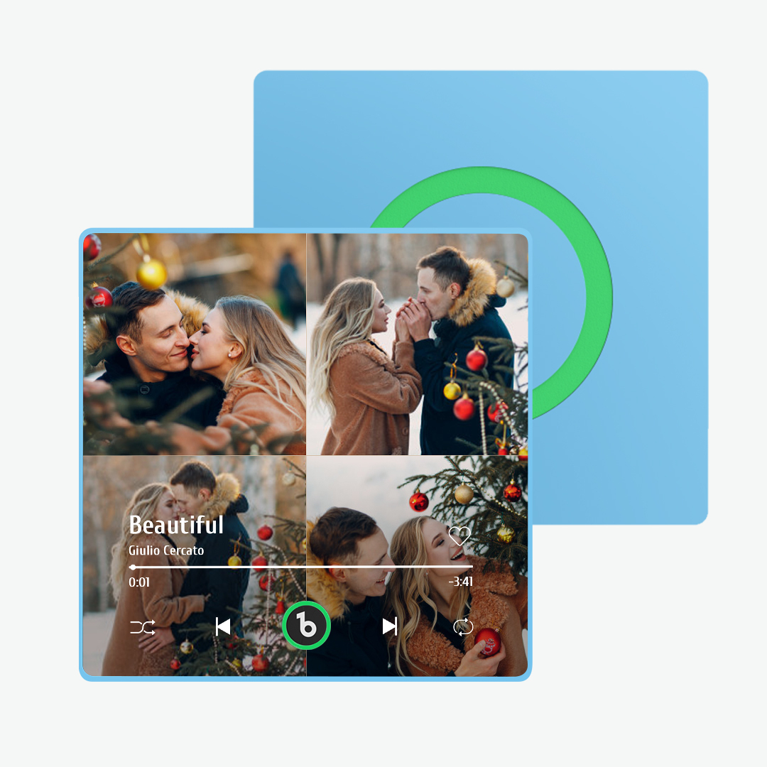 Personalisierter Musik-kühlschrankmagnet Mit Buntem Rahmen, Personalisierter Album-kühlschrankmagnet, Der Lieder Abspielen Kann, Weihnachtsgeschenk - meinemondlampe