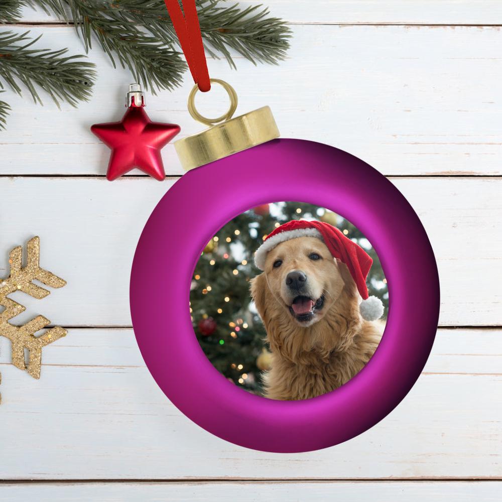 Personalisierte Dekorationen Weihnachtsbaum Dekoration Ball mit Foto 6cm Weihnachtsgeschenke