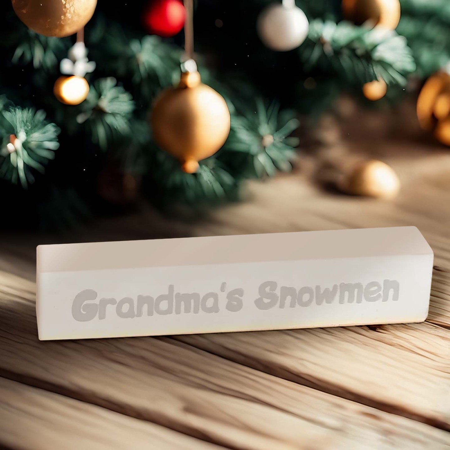 Personalisierte Schneemann-holzdekoration Mit Led-licht, Tischdekoration, Winter-namensblockschild, Urlaubsparty-zubehör, Weihnachtsgeschenk Für Die Familie - meinemondlampe