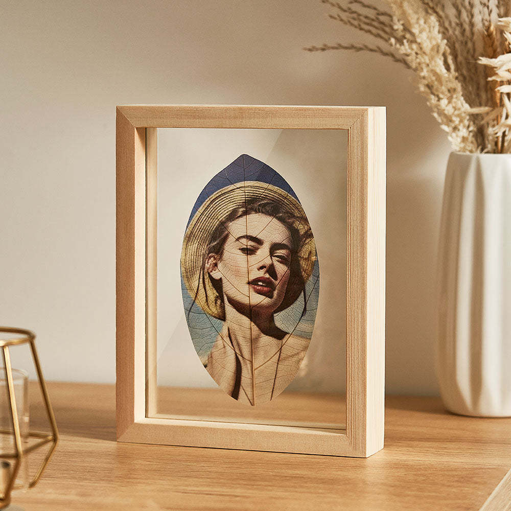 Individuelle Foto-blattader-malerei, Heimdekoration, Kreatives Geschenk Für Paare - meinemondlampe