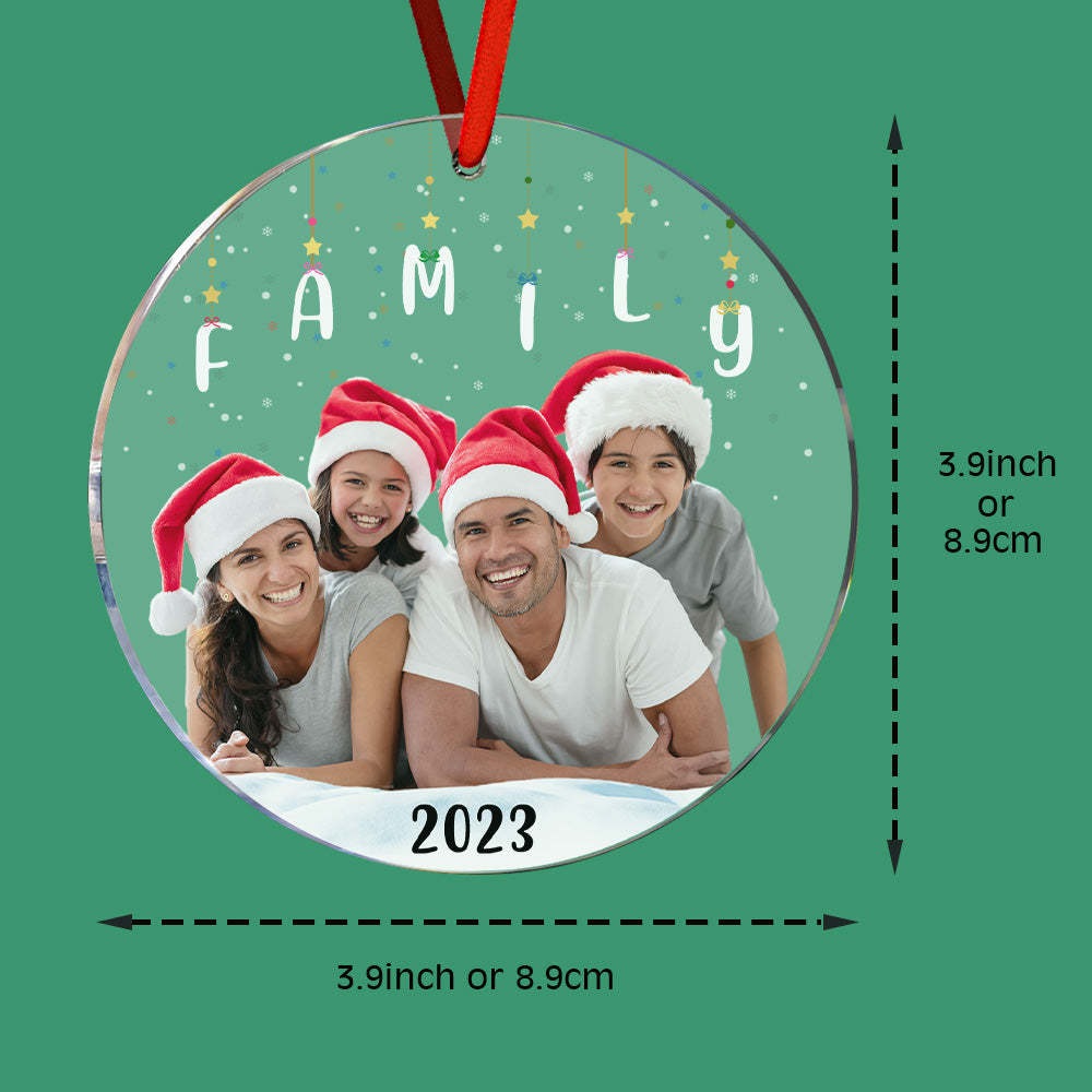 Personalisierter Foto-weihnachtsschmuck, Weihnachtsgeschenk, Schwestern, Geschwister, Familie, Brüder - meinemondlampe