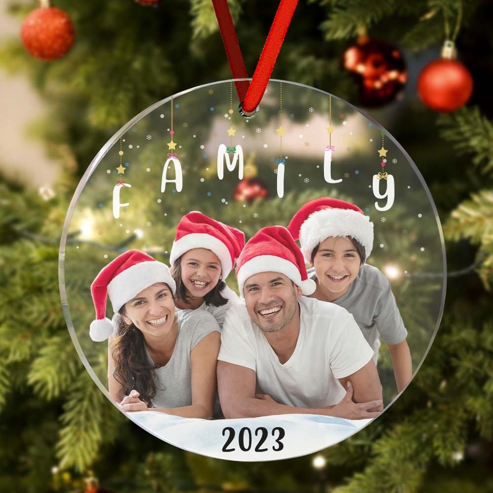 Personalisierter Foto-weihnachtsschmuck, Weihnachtsgeschenk, Schwestern, Geschwister, Familie, Brüder - meinemondlampe