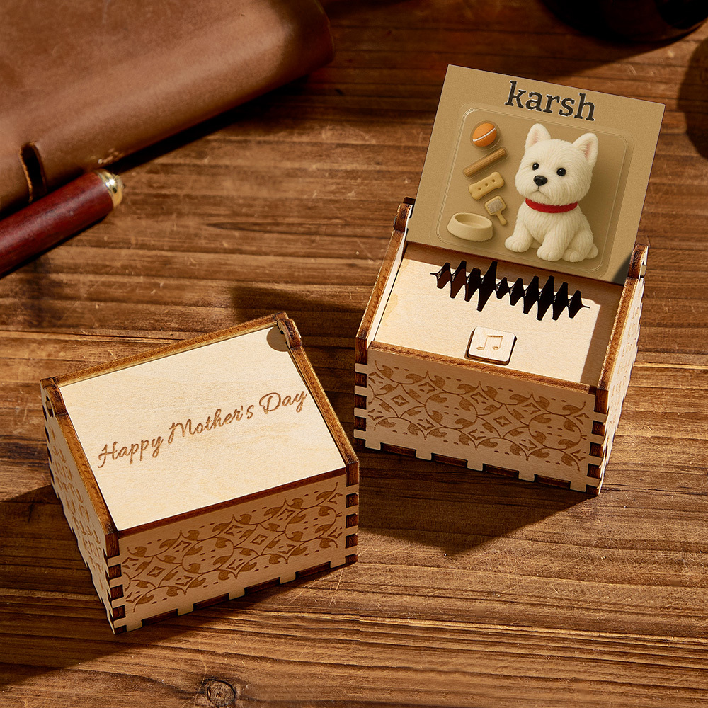 Personalisierte Digitale Spieluhr, Jede Liedmelodie Oder Stimme, Personalisiertes Anime-foto, Hölzerne Foto-spieluhr Mit Text, Jubiläumsgeschenke - meinemondlampe