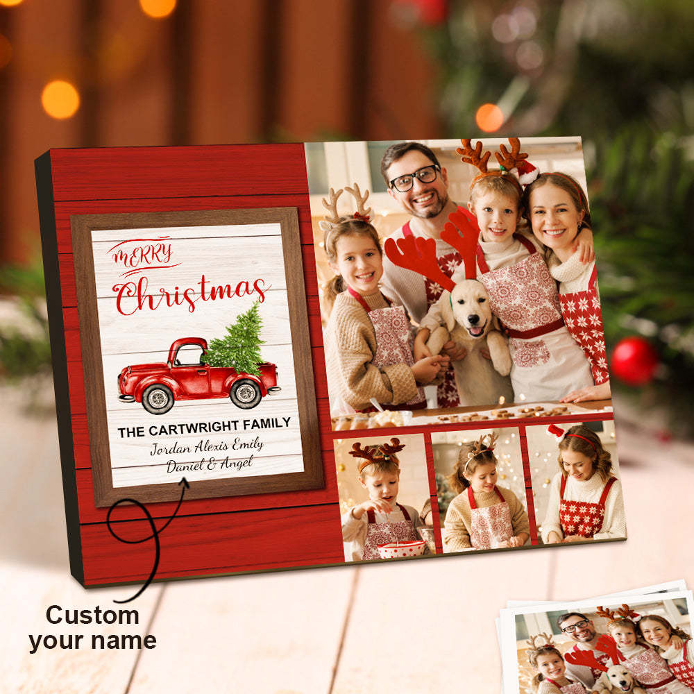 Personalisierter Weihnachtsbilderrahmen Kundenspezifische Foto-weihnachtsgeschenke - meinemondlampe