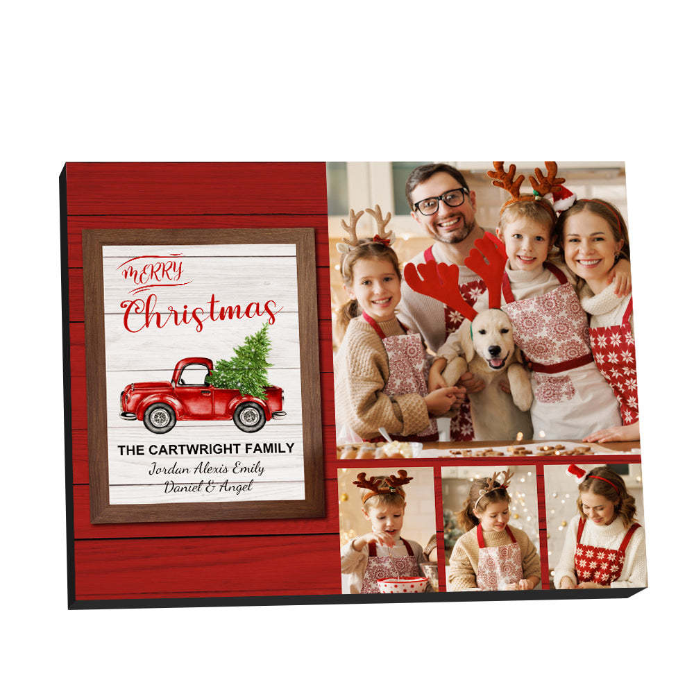 Personalisierter Weihnachtsbilderrahmen Kundenspezifische Foto-weihnachtsgeschenke - meinemondlampe