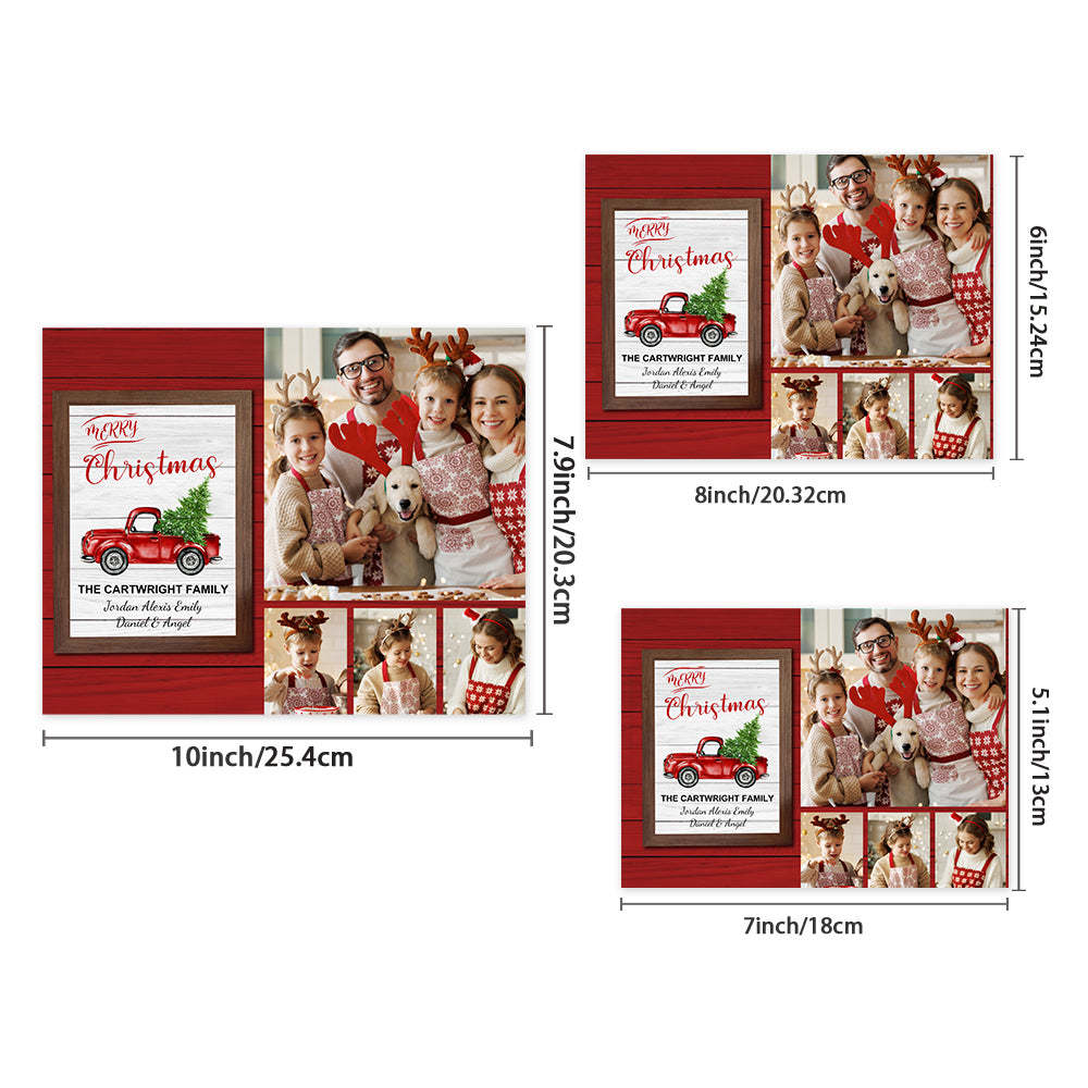 Personalisierter Weihnachtsbilderrahmen Kundenspezifische Foto-weihnachtsgeschenke - meinemondlampe