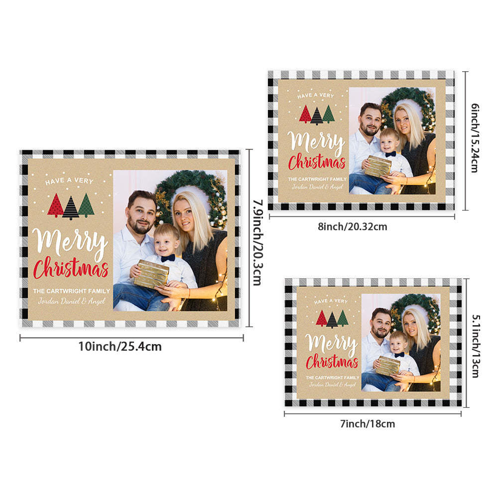 Personalisierter Weihnachtsbilderrahmen Kundenspezifische Foto-weihnachtsgeschenke - meinemondlampe