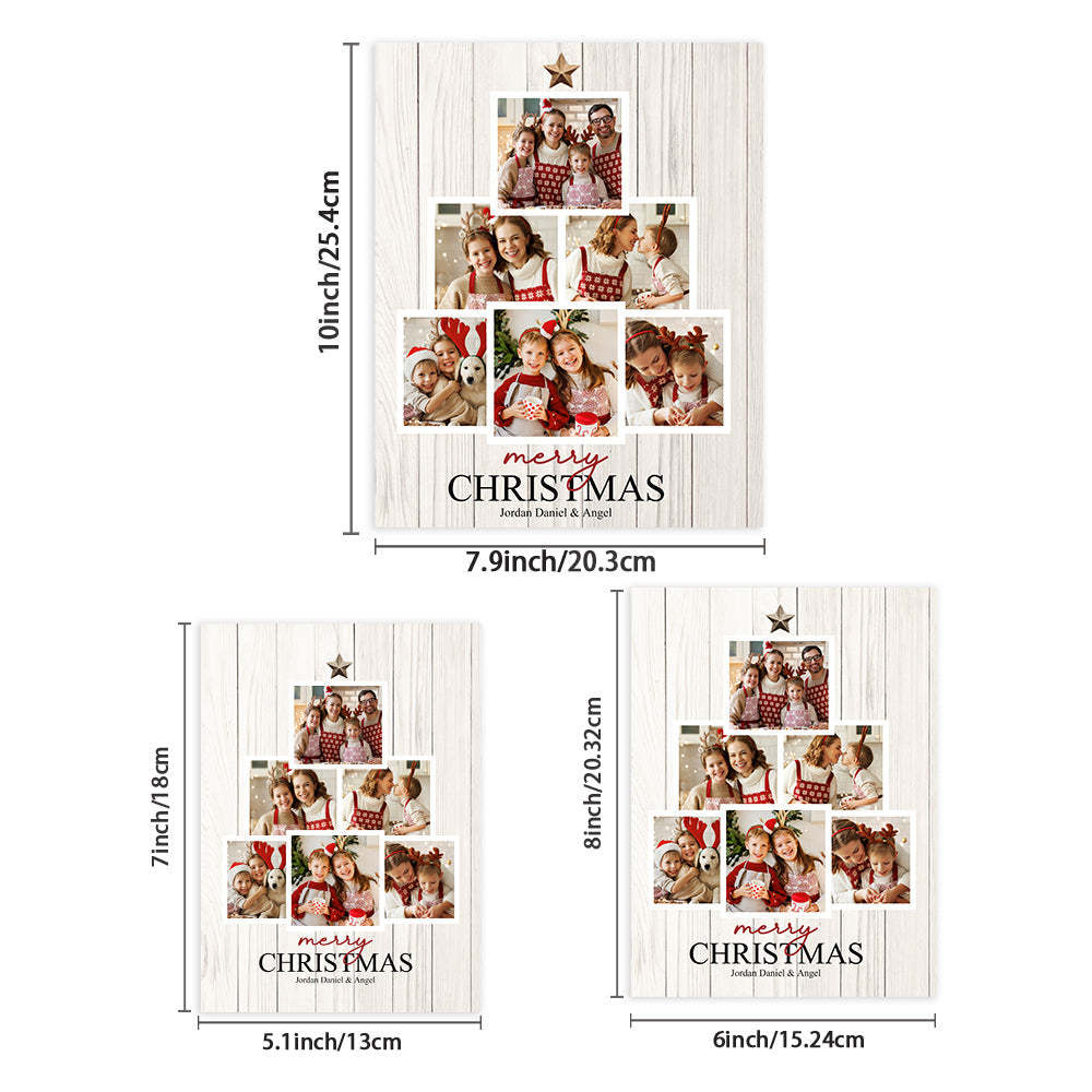 Personalisierter Weihnachtsbilderrahmen Kundenspezifische Foto-weihnachtsgeschenke - meinemondlampe
