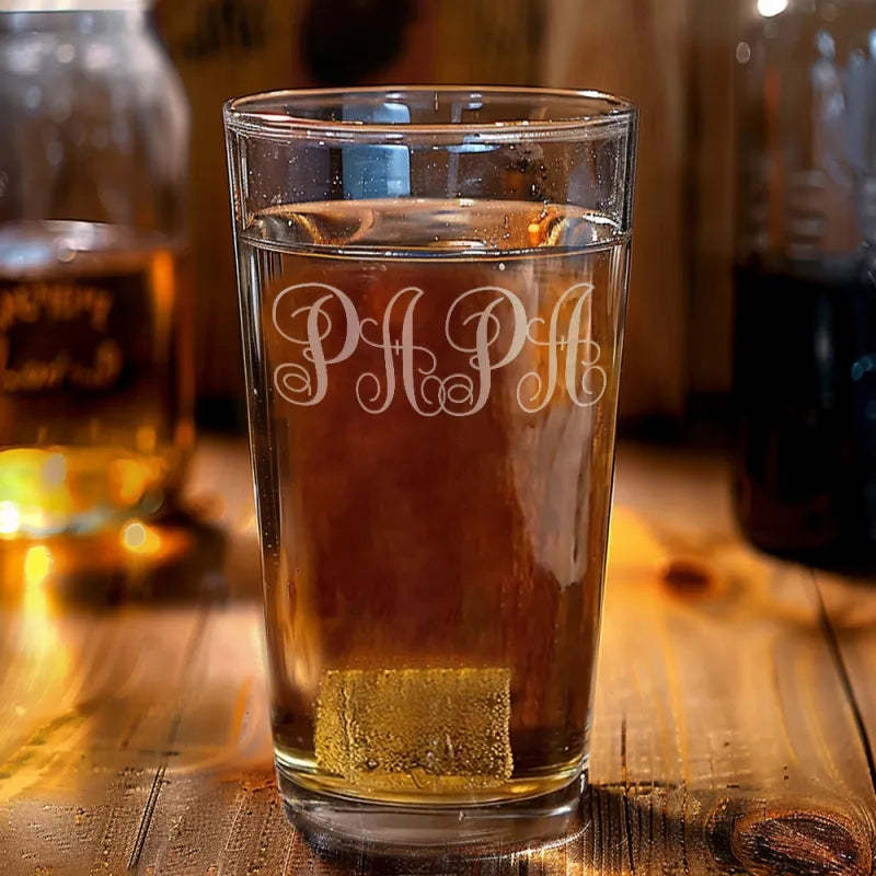 Personalisierbares Bierglas „to Dad", 473 Ml, Mit Namen, Datum, Vatertag, Geburtstag Für Papa, Opa, Ehemann - meinemondlampe