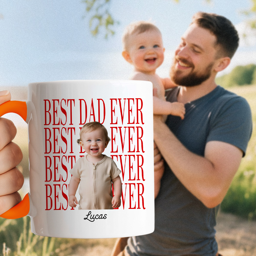Personalisierte Baby-Foto-Tasse Für Papa, Personalisierte Tasse Für Den Besten Papa Aller Zeiten, Andenken Zum Vatertag, Geschenk Für Papa, Tasse Für Den Besten Papa Aller Zeiten, Vatertag, Geschenk Für Neuen Papa - meinemondlampe