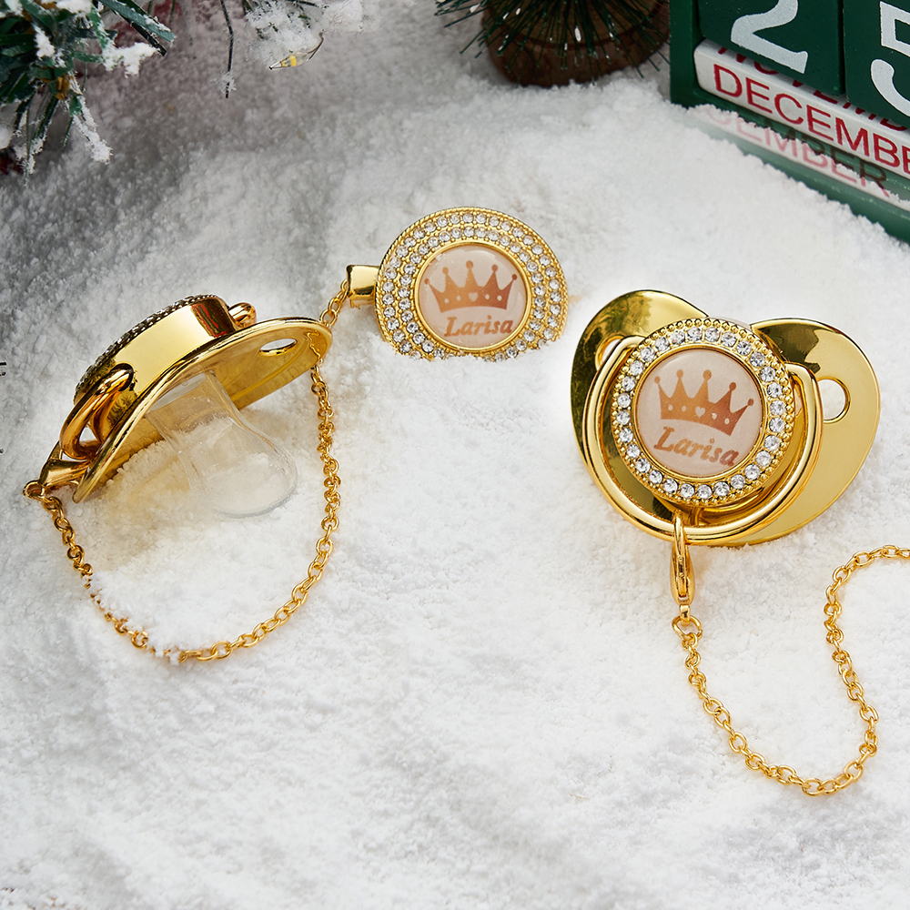 Personalisierter Name, Exquisites Handgefertigtes Schnullergeschenk Für Ihren Kleinen