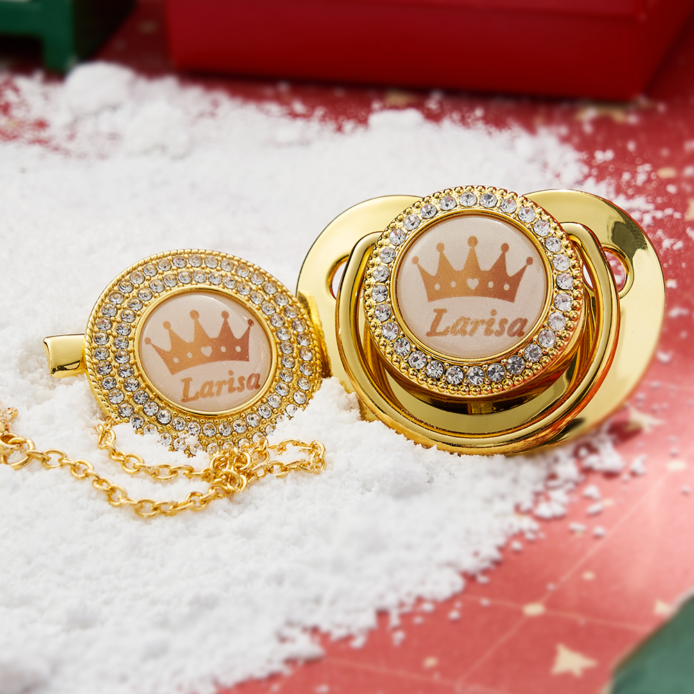 Personalisierter Name, Exquisites Handgefertigtes Schnullergeschenk Für Ihren Kleinen