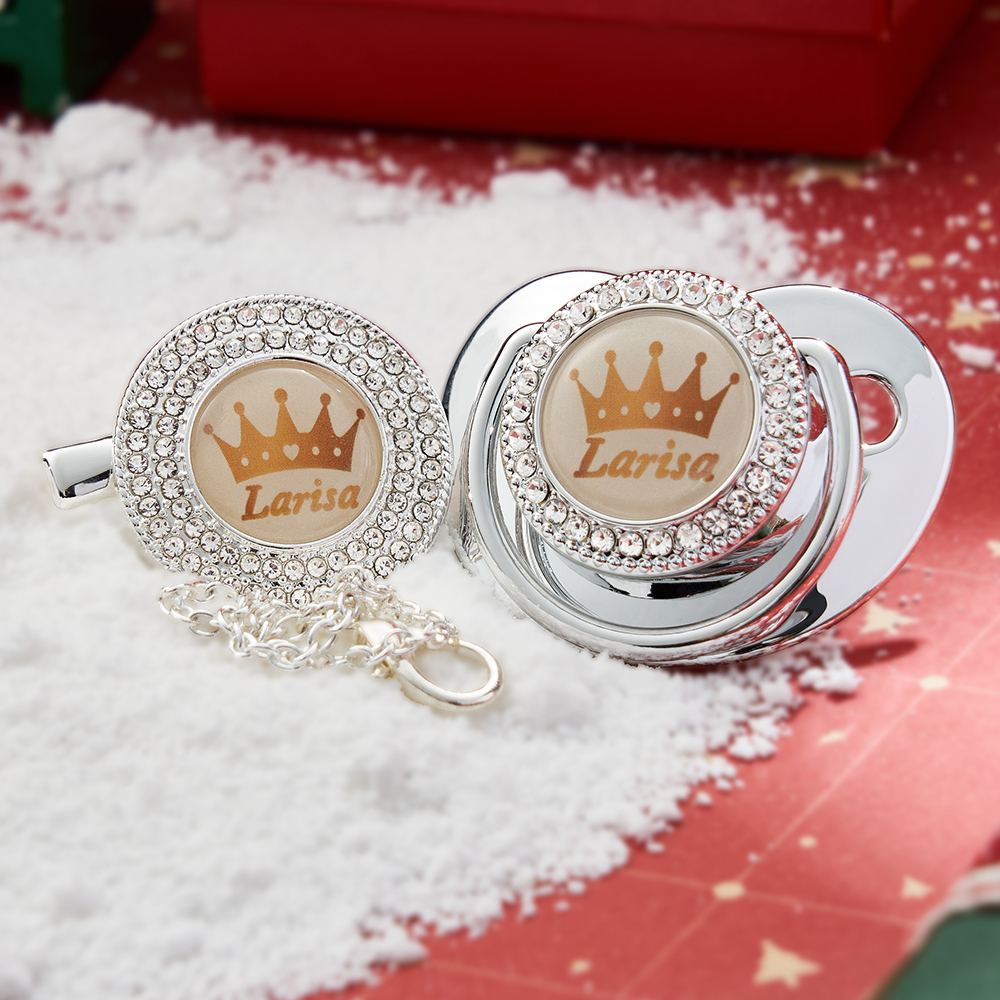 Personalisierter Name, Exquisites Handgefertigtes Schnullergeschenk Für Ihren Kleinen