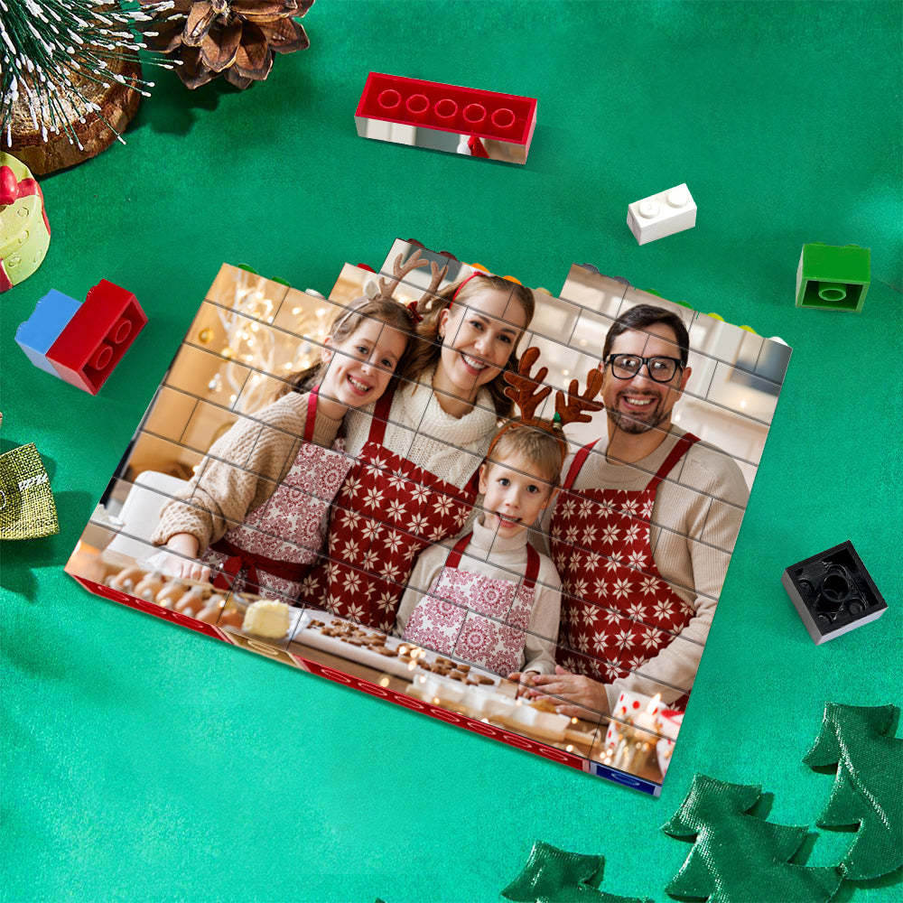 Personalisierter Baustein-kundenspezifischer Foto-block Färbt Ziegelstein-puzzlespiel-geschenke - meinemondlampe