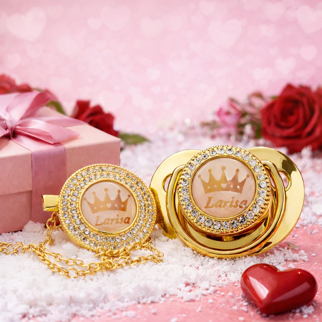 Personalisierter Name, Exquisites Handgefertigtes Schnullergeschenk Für Ihren Kleinen