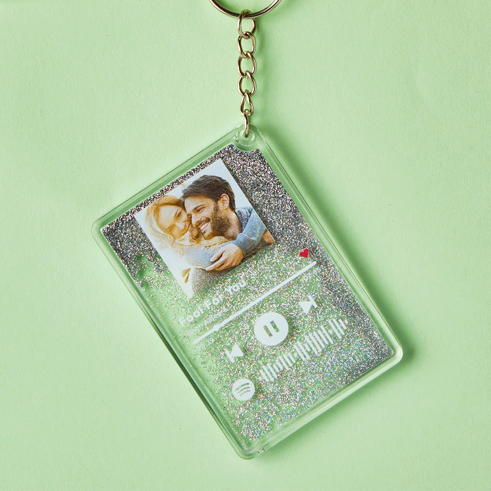 Scanbarer Spotify-Code, Quicksand-Plakette, Schlüsselanhänger, Lampe, Musik und Foto, Acryl, Geschenke für Sie