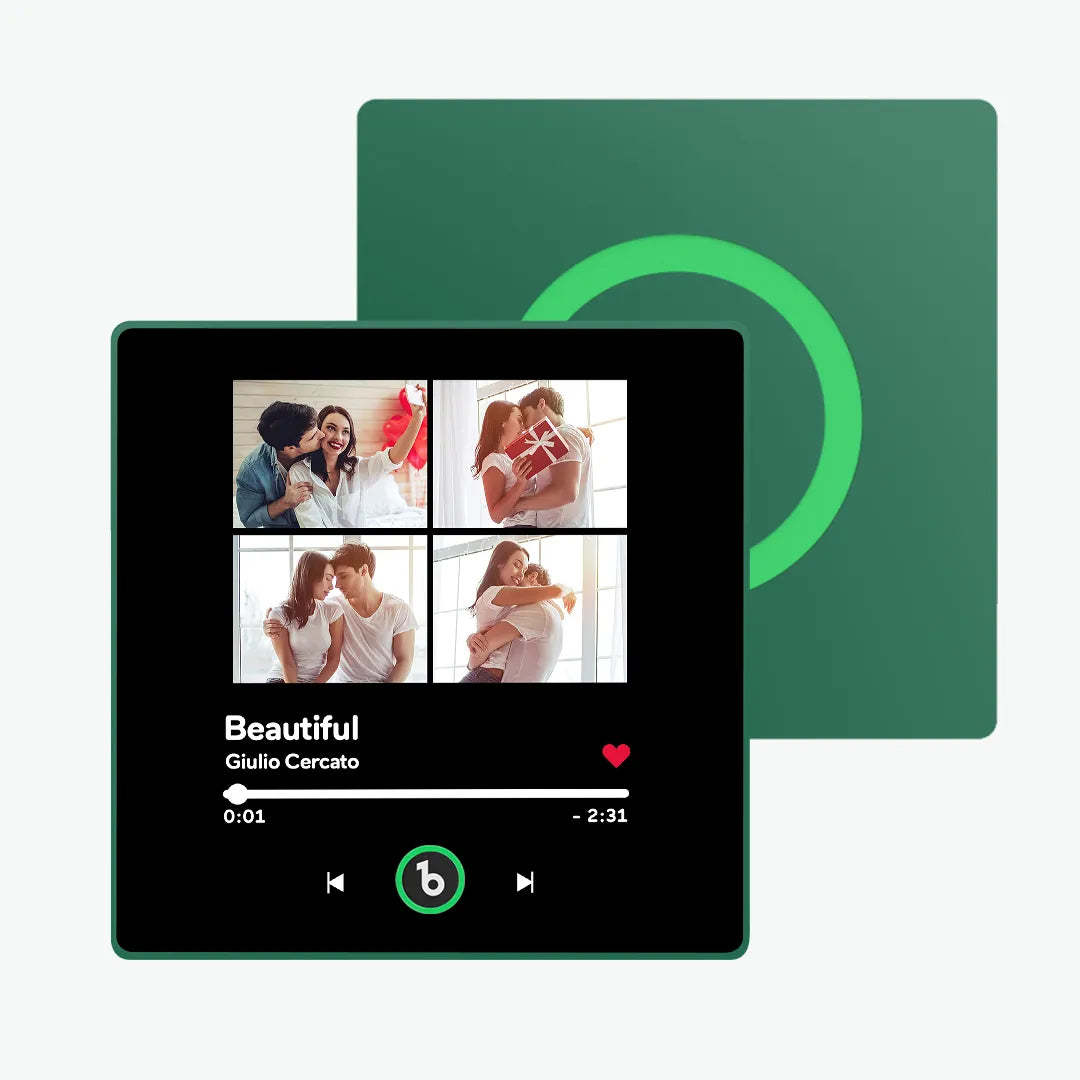 Personalisierter Musik-kühlschrankmagnet Zum Vatertag, Geschenk, Bunter Rahmen, Album, Kühlschrankmagnet, Musik-wandfotoaufkleber, Musikwerk, Das Als Geschenk Gespielt Werden Kann - meinemondlampe