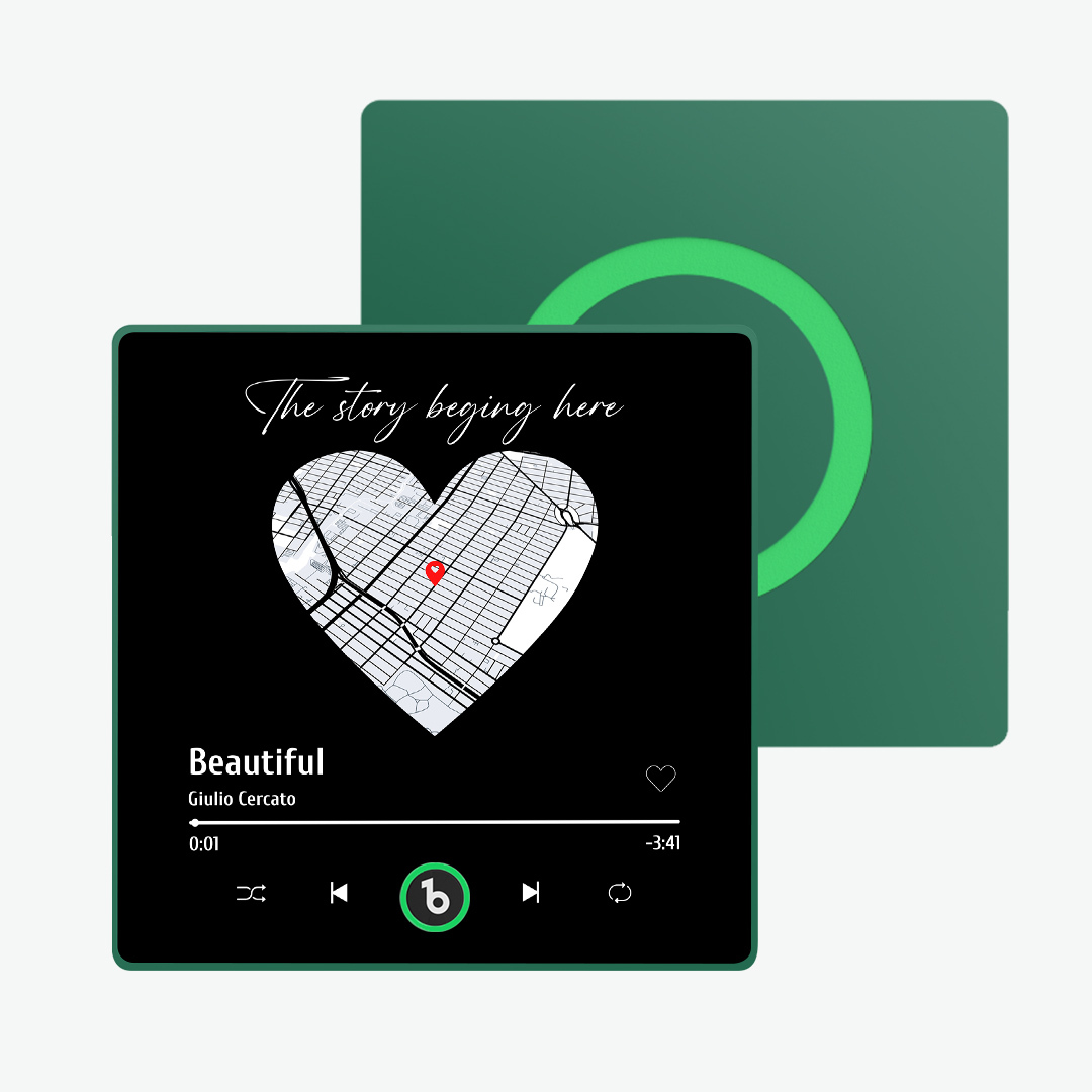 Personalisierter Musik-kühlschrankmagnet Mit Buntem Rahmen, Personalisierter Herzkarten-kühlschrankmagnet Mit Foto, Jubiläumsgeschenk Für Paare - meinemondlampe