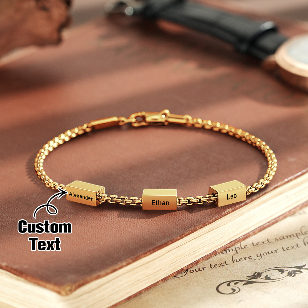 Personalisiertes Papa-armband, Namensarmband Für Kinder, Familienschmuck, Individuelles Geschenk Für Papa, Geschenk Für Ehemann, Geschenk Zum Vatertag