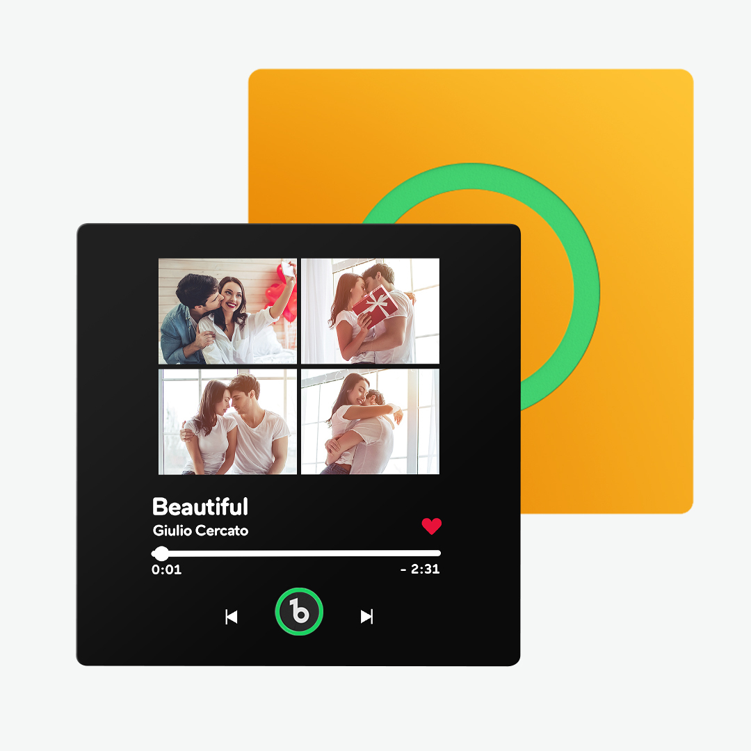 Individueller Musik-kühlschrankmagnet, 4 Fotos, Buntes Album, Kühlschrankmagnet, Geschenke Für Freundin - meinemondlampe