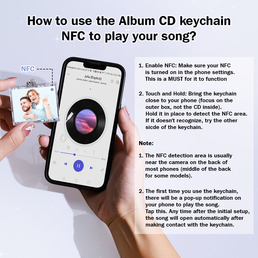 Personalisierter Album-cd-schlüsselanhänger