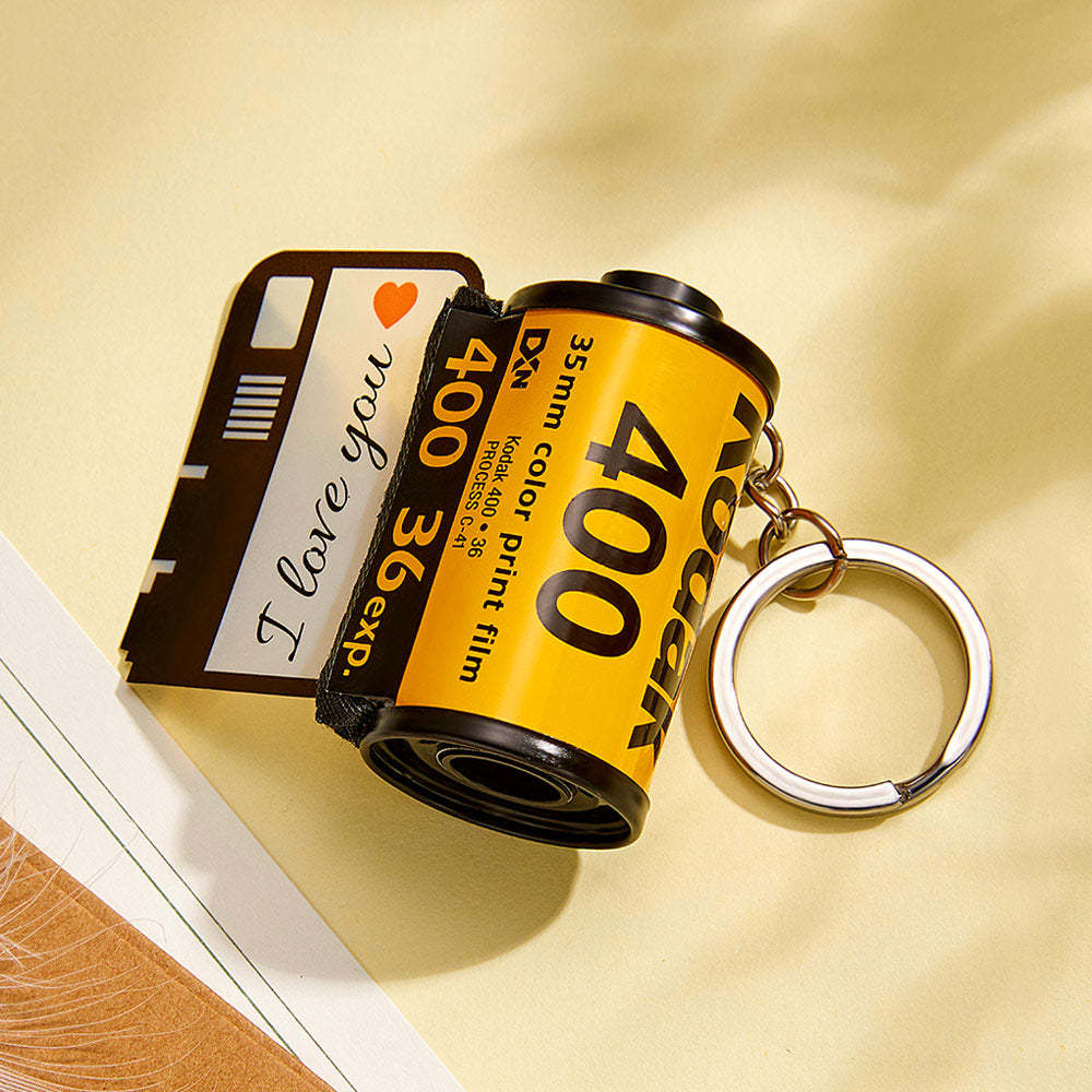 Benutzerdefinierte Kamerarolle Schlüsselanhänger Personalisierte Film Schlüsselanhänger Geschenke Für Liebhaber - meinemondlampe
