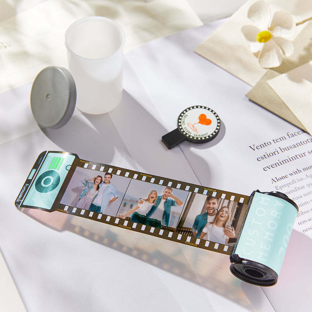 15 Pics Custom Film Roll Schlüsselanhänger Personalisierter Multifoto-kamera-schlüsselanhänger Für Paare - meinemondlampe