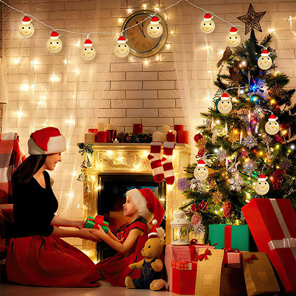 Weihnachtsdekorations-lichterketten Mit Batteriebetriebenen Oder Usb-betriebenen Weihnachts-hängeornamenten Für Den Innen- Und Außenbereich, Feiertage, Weihnachten, Neujahr, Party-dekorationen - meinemondlampe