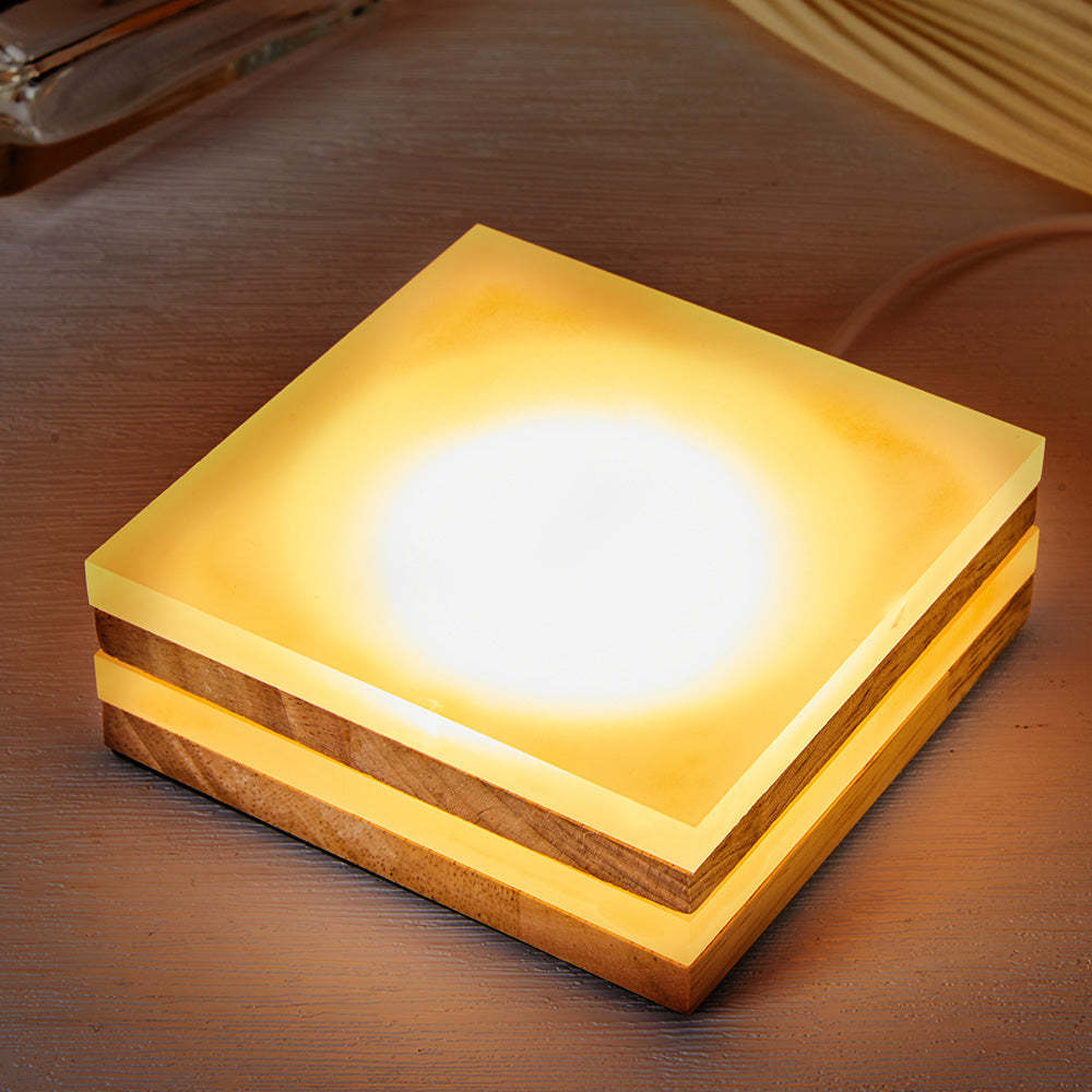 Warmes Licht – Led-nachtlicht, Leuchtende Basis - meinemondlampe