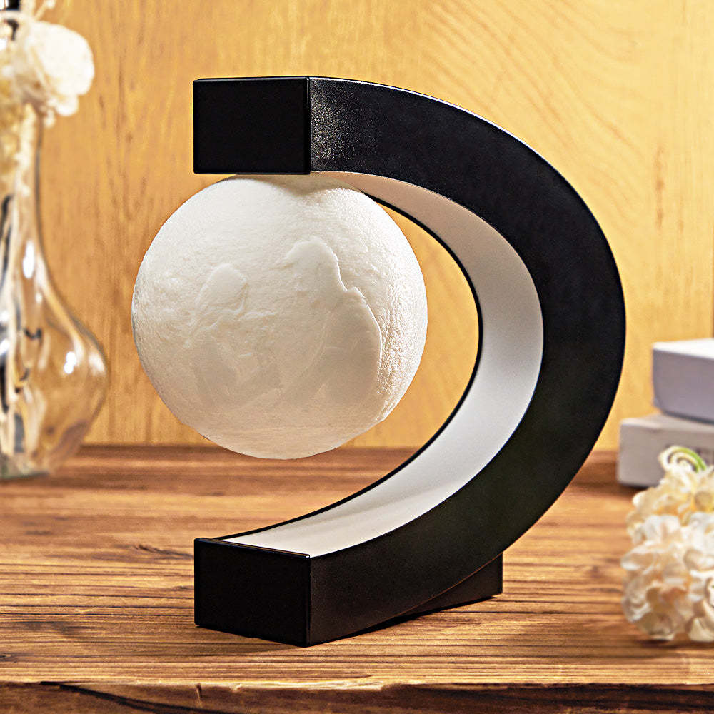 Custom Photo Magnetic Moon Lamp 3D Rotating Light Gift For Men - meinemondlampe