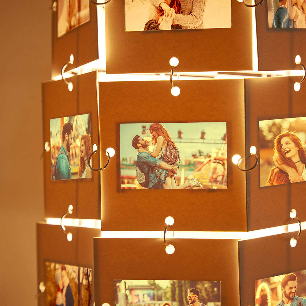 Personalisiertes Foto-nachtlicht, Personalisiertes, Gravierbares Vintage-filmlampen-familiengeschenk - meinemondlampe