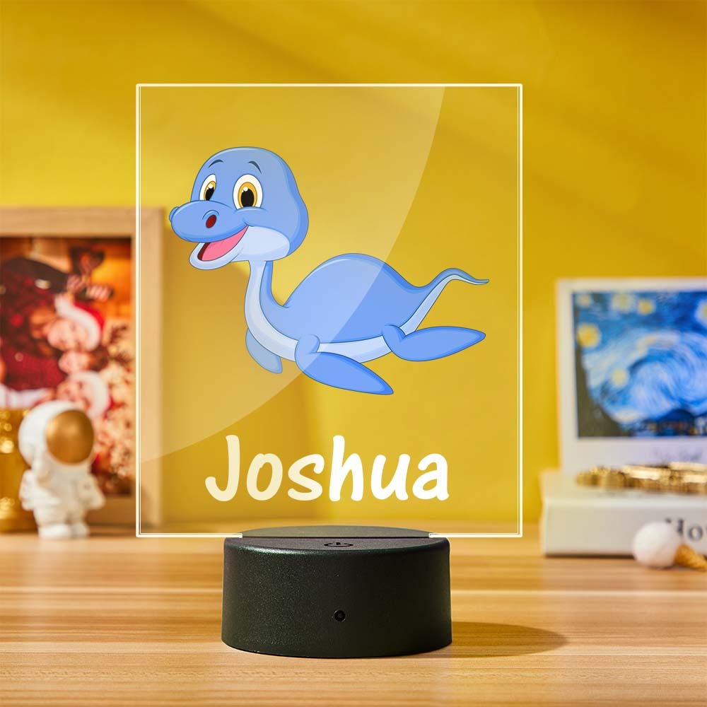 Personalisierte Dinosaurier-lampen Für Jungenzimmer Dinosaurier-schlafzimmer-dekor - meinemondlampe