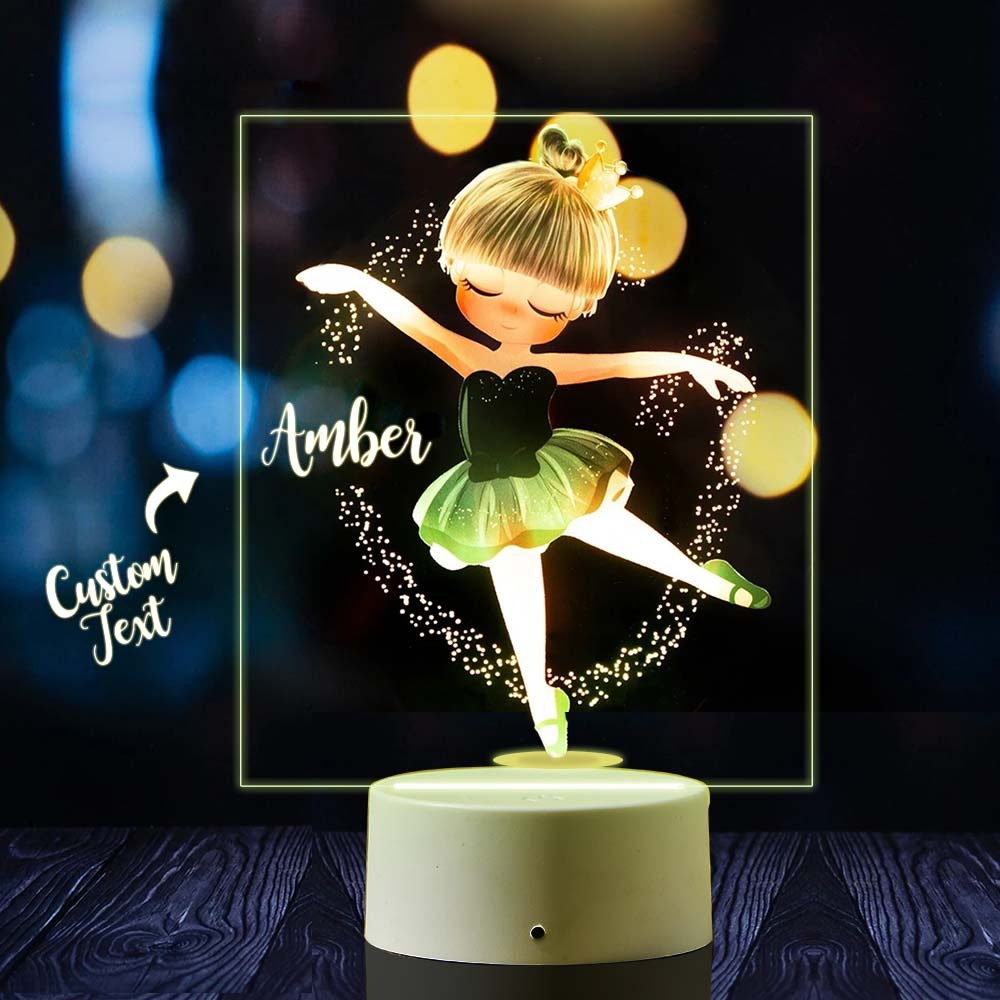 Custom Dancing Girl Night Light Das Geburtstagsgeschenk Für Mädchen Have A Good Sleep - meinemondlampe