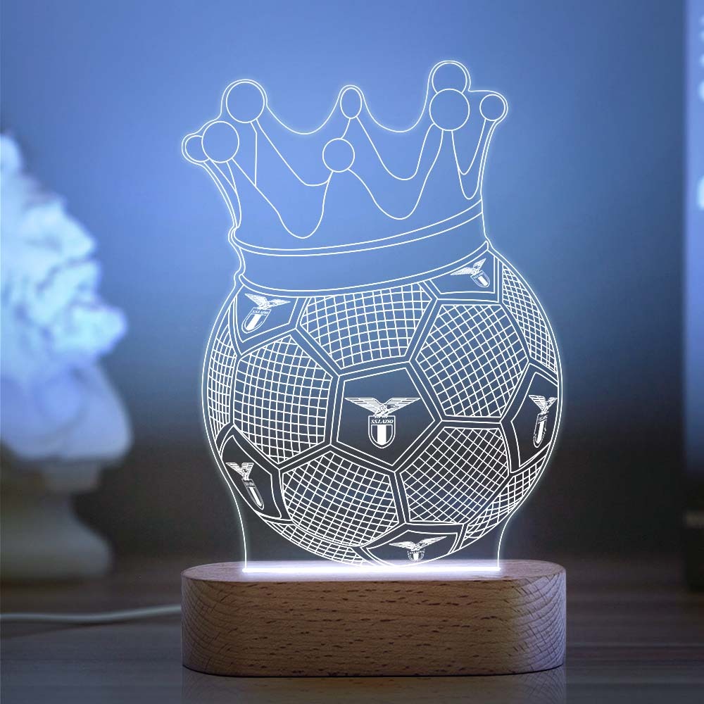 Kundenspezifisches Logo-acryl-nachtlicht-fußball-design, Geschenke Für Fans, Geburtstagsgeschenke Für Kinder - meinemondlampe