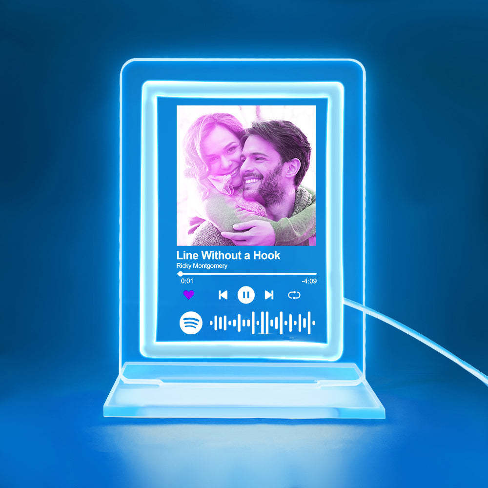 Benutzerdefinierte Spotify Nachtlicht Personalisierte Musik Plaque Geschenke Für Liebhaber - meinemondlampe