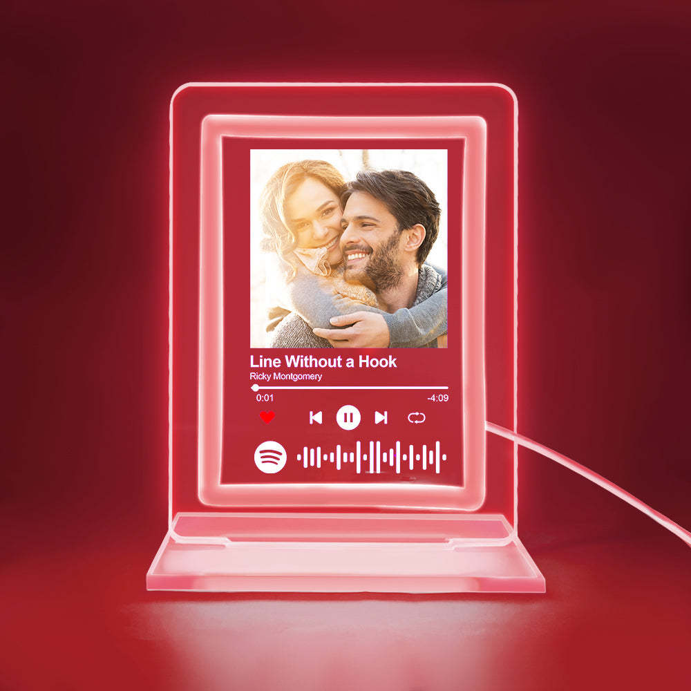 Benutzerdefinierte Spotify Nachtlicht Personalisierte Musik Plaque Geschenke Für Liebhaber - meinemondlampe