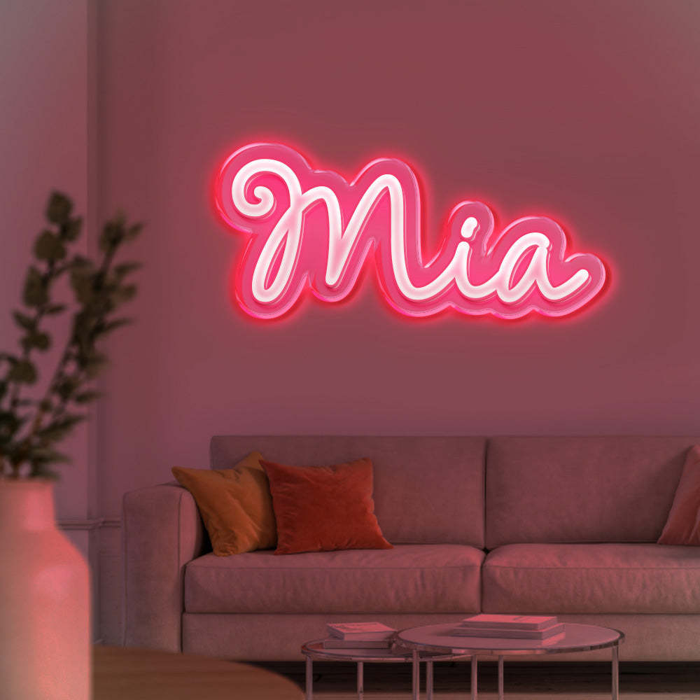 Personalisiertes Namens-neonschild, Individuelle Wanddekoration Für Zuhause, Lichtschild, Geburtstagsparty-geschenk - meinemondlampe