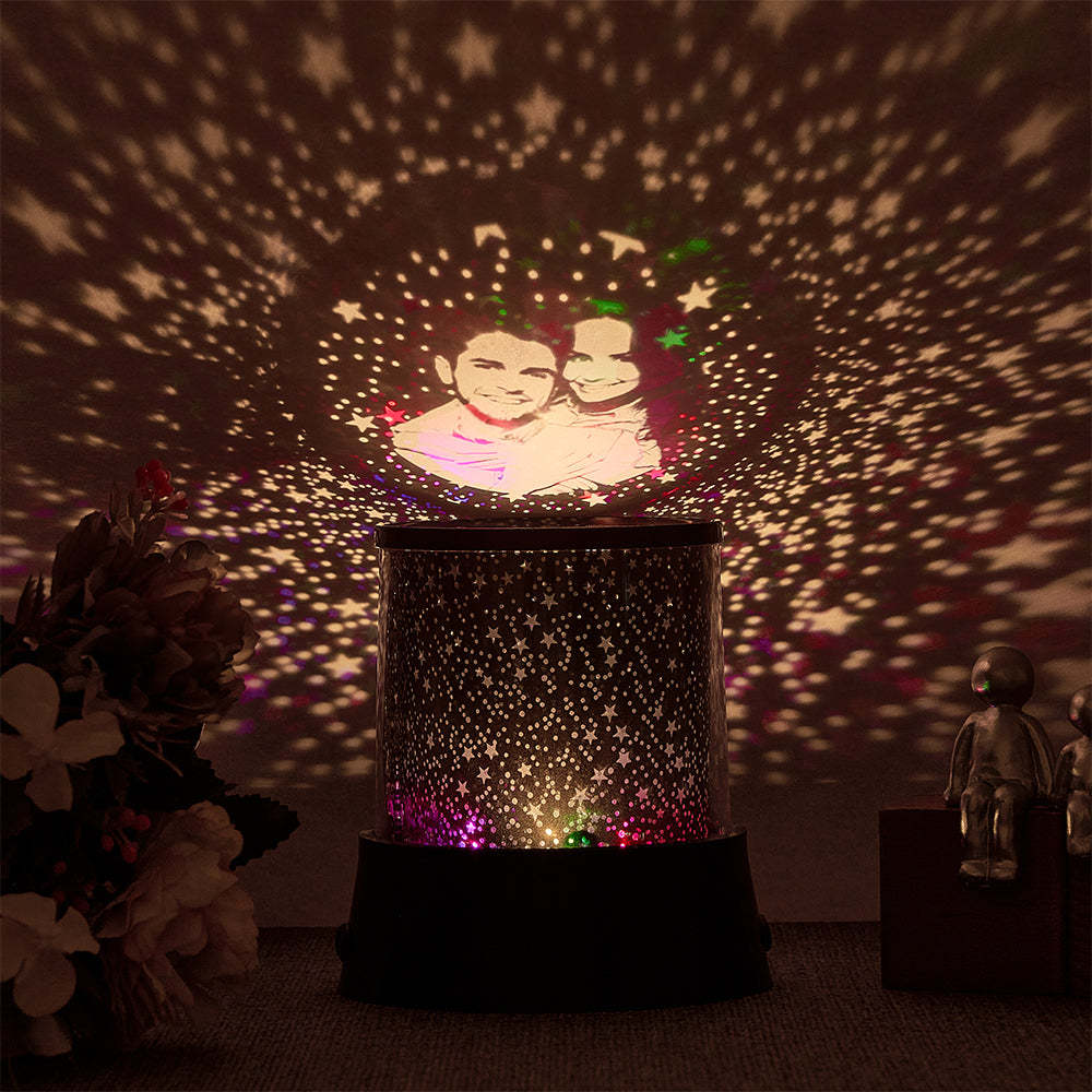 Personalisierter Foto-nachtlichtprojektor, Valentinstagsgeschenk Für Liebhaber - meinemondlampe