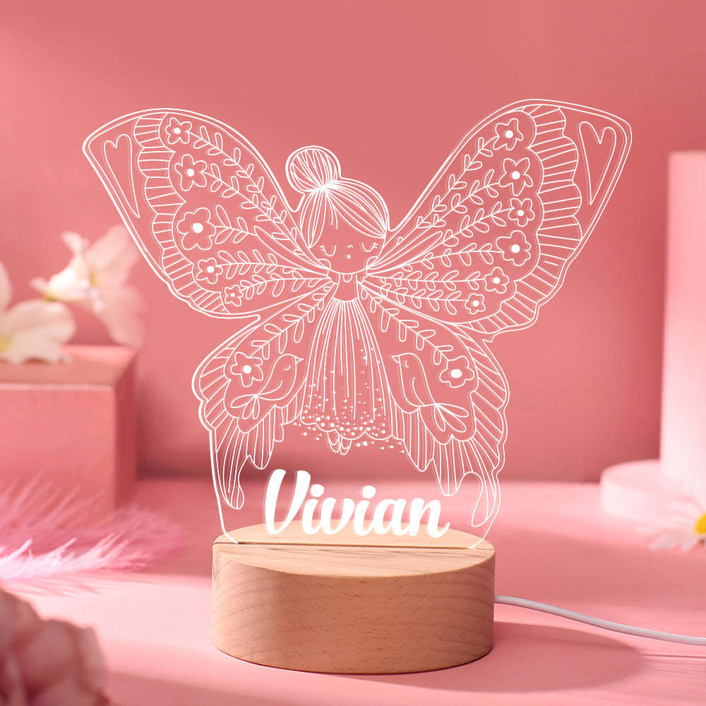 Personalisierte Kinderzimmer Dekor Benutzerdefinierte 3d Lampe Mädchen Zimmer Dekor Nachtlicht Geschenke Für Mädchen Kinderzimmer Dekor - meinemondlampe