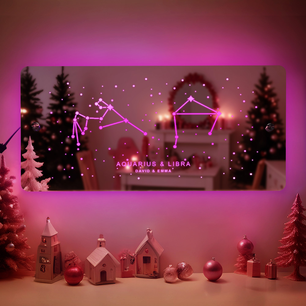 Sternzeichen-spiegellampe – Weihnachtsgeschenk Für Ihren Liebsten - meinemondlampe