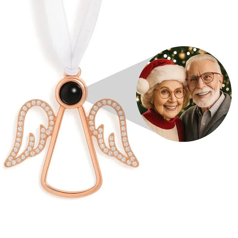 Personalisierter Projektionsschmuck, Individuell Gestaltete Schneeflocken-weihnachtsschmuck-geschenke Mit Foto