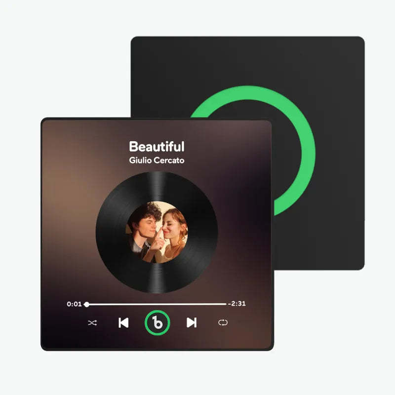 Personalisierter Musik-kühlschrankmagnet Zum Vatertag, Geschenk, Bunter Rahmen, Album, Kühlschrankmagnet, Musik-wandfotoaufkleber, Musikwerk, Das Als Geschenk Gespielt Werden Kann - meinemondlampe