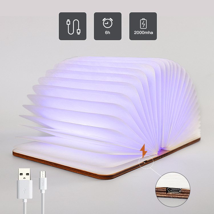 Individuell Gestaltbare, Faltbare Led-buchlampe – Personalisierte Geschenke Für Bücherliebhaber, Leseratten Und Alle, Die Gerne Lesen – Erleuchten Sie Ihre Eigene Kleine Buchhandlung - meinemondlampe