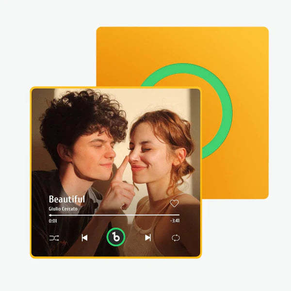 Personalisierter Musik-kühlschrankmagnet Zum Vatertag, Geschenk, Bunter Rahmen, Album, Kühlschrankmagnet, Musik-wandfotoaufkleber, Musikwerk, Das Als Geschenk Gespielt Werden Kann - meinemondlampe